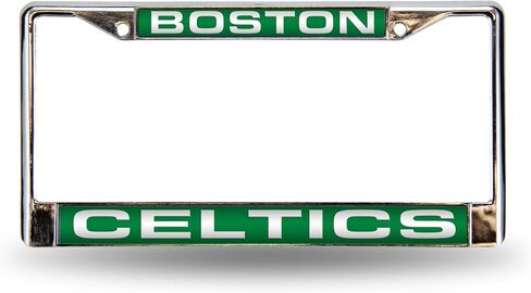 Rico Industries NBA Unisex-Adult Laser Cut Inlaid Standard Chrome License Plate Frame in Saudi Arabia
