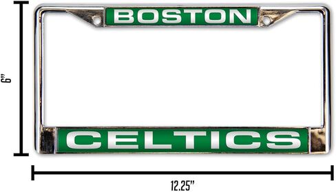 Rico Industries NBA Unisex-Adult Laser Cut Inlaid Standard Chrome License Plate Frame in Saudi Arabia