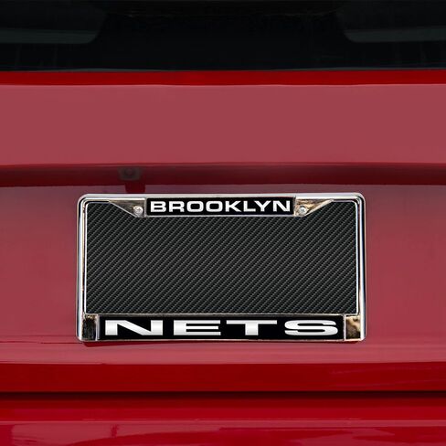 Rico Industries NBA Unisex-Adult Laser Cut Inlaid Standard Chrome License Plate Frame in Saudi Arabia