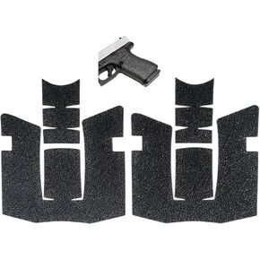 عبوتان من المقبض اللاصق المطاطي المتوافق مع Glock 43x & 48، لاصق قوي رفيع للغاية مع قبضة وراحة باللون الأسود in Kuwait
