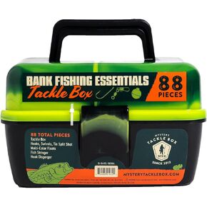 Catch Co Mystery Tackle Box Bank Fishing Essentials - 88 Pieces - Small Tackle Box in Kuwait