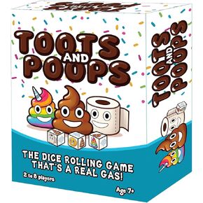 Toots & Poops – Fast-Paced Dice Rolling Game for Teens & Adults, Tabletop Family Games for Game Night Fun, Ideal Party, Camping & Travel Game for Teens & Adults, 2-8 Players Ages 7+ in Saudi Arabia