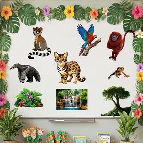 9 Pcs Vbs 2025 Nature Decorative Painting Decor Cardboard Stickers Insect Leaf Honey Plant Stickers Decor for Bulletin Board Wall DIY Decoration Party Supplies in Saudi Arabia