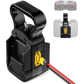2-in-1 Power Wheel Adapter for Dewalt 20V Battery,Dual Voltage 18V/20V & 36V/40V Output, 14AWG 8 Inch Wire with Switch, Fuse & Wire Terminal for DIY RC Car Robotics RC Truck Toys in Kuwait