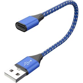 USB 2.0 ذكر إلى نوع C أنثى تمديد محول لشاحن الكمبيوتر المحمول نقل البيانات تمديد محول للهاتف in Kuwait