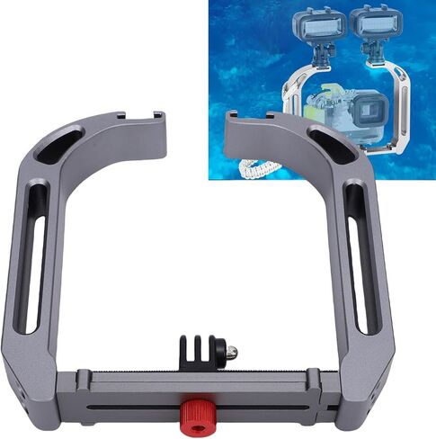 Diving Rig Bundle with LED Light,Aluminum Alloy Dive Rig, Underwater Camera Stabilizer with Adjustable Ergonomic Handle for Action Cameras, LED Lights in Saudi Arabia