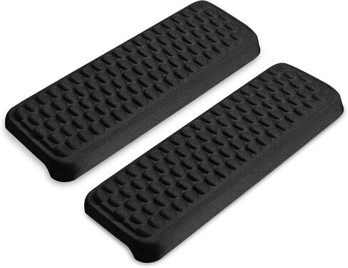 L-Shaped Memory Foam Desk Edge Cushion (2-Pack), Ergonomic Elbow & Wrist Rest for Desk, Non-Slip PU Cover, Thick Forearm Support Pad for Typing, Gaming & Office Work, Black in Saudi Arabia