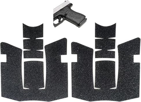 عبوتان من المقبض اللاصق المطاطي المتوافق مع Glock 43x & 48، لاصق قوي رفيع للغاية مع قبضة وراحة باللون الأسود in Kuwait