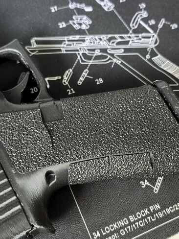 عبوتان من المقبض اللاصق المطاطي المتوافق مع Glock 43x & 48، لاصق قوي رفيع للغاية مع قبضة وراحة باللون الأسود in Kuwait