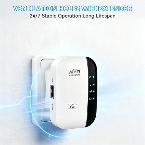 WiFi Extender, WiFi Extenders Signal Booster for Home Up to 5000 sq.ft and 50 Devices, WiFi Range Extender, Wireless Repeater, Long Range Amplifier with Ethernet Port, 1-Tap Setup, Alexa Compatible in Saudi Arabia