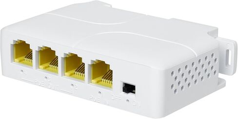 Gigabit 4 Port 60W PoE Extender, 10/100/1000Mbps 1 in 4 Out PoE+ Repeater with 3 Mode Available, 60W 802.3BT Input, 802.3at Output 30W, 100m/250m PoE Extension for PoE Device (POE5004G-V2) in Saudi Arabia