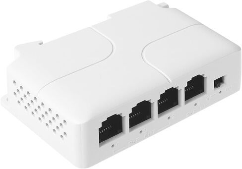 Gigabit 4 Port 60W PoE Extender, 10/100/1000Mbps 1 in 4 Out PoE+ Repeater with 3 Mode Available, 60W 802.3BT Input, 802.3at Output 30W, 100m/250m PoE Extension for PoE Device (POE5004G-V2) in Saudi Arabia