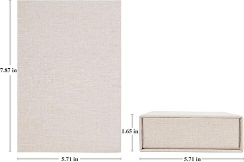 4x6 Linen Photo Storage Box - Ideal for Preserving and Organizing Your Precious Photos, Certificates, Scrapbooking Supplies, Keepsakes, and Jewelry Grey in Saudi Arabia