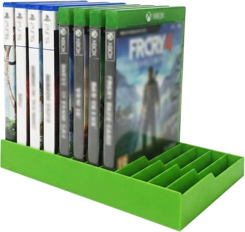 برج تخزين ألعاب الفيديو لحافظات ألعاب PS5 / PS4 / Xbox Series X/Xbox One، حامل منظم أقراص DVD وBlu-Ray بسعة 12 قرصًا، رف سطح مكتب ABS مضاد للانزلاق، لا يتطلب تجميعًا (1، وردي) in Kuwait