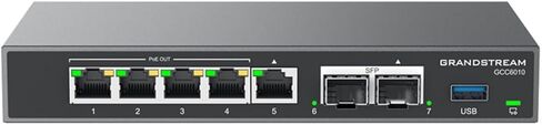 Grandstream GCC6010 Built-in IPPBX (10 Users, 4 Concurrent Calls) + Enterprise-Grade Firewall + VPN Router + 2 x 2.5 Gb, 5 x GigE Network Switch in Saudi Arabia