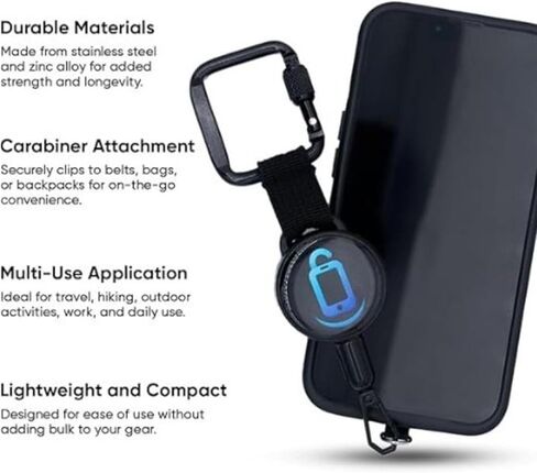 Retractable Phone Tether Portable Anti-Theft Cellphone Straps Prevent Drops Phone Lanyards For Women Men in Saudi Arabia