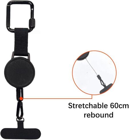 Retractable Phone Tether Portable Anti-Theft Cellphone Straps Prevent Drops Phone Lanyards For Women Men in Saudi Arabia