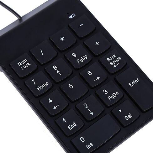 Dan&Dre Deic Numeric 17×10×4 USB لوحة مفاتيح رقمية لوحة مفاتيح صغيرة Numpad 18 مفتاح لوحة مفاتيح كمبيوتر محمول سطح المكتب PC Pro NumerUSB Mini Numpad 18 مفتاح لوحة مفاتيح in Kuwait