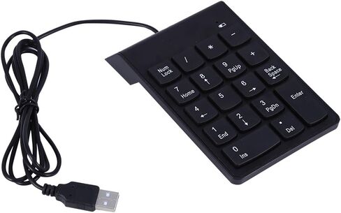 Dan&Dre Deic Numeric 17×10×4 USB لوحة مفاتيح رقمية لوحة مفاتيح صغيرة Numpad 18 مفتاح لوحة مفاتيح كمبيوتر محمول سطح المكتب PC Pro NumerUSB Mini Numpad 18 مفتاح لوحة مفاتيح in Kuwait