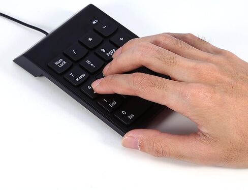 Dan&Dre Deic Numeric 17×10×4 USB لوحة مفاتيح رقمية لوحة مفاتيح صغيرة Numpad 18 مفتاح لوحة مفاتيح كمبيوتر محمول سطح المكتب PC Pro NumerUSB Mini Numpad 18 مفتاح لوحة مفاتيح in Kuwait