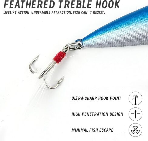 5Pcs Fishing Popper Lures Bass Fishing Lures Hard Bait Topwater Rattle Bait with Feathered Treble Hooks for Bass Trout Perch Salmon 2.56in/0.21oz in Saudi Arabia