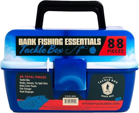 Catch Co Mystery Tackle Box Bank Fishing Essentials - 88 Pieces - Small Tackle Box in Saudi Arabia