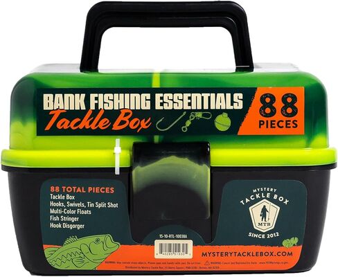 Catch Co Mystery Tackle Box Bank Fishing Essentials - 88 Pieces - Small Tackle Box in Saudi Arabia