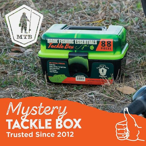 Catch Co Mystery Tackle Box Bank Fishing Essentials - 88 Pieces - Small Tackle Box in Saudi Arabia