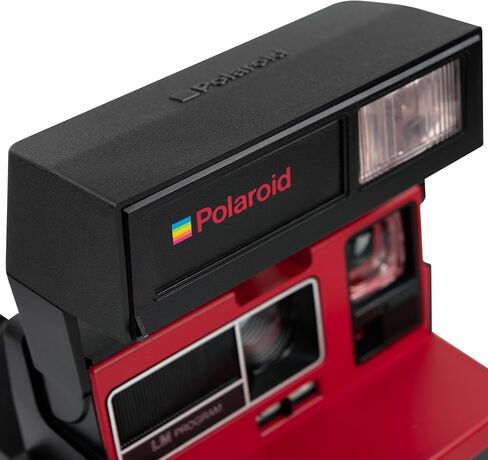 Polaroid Supercolor Red Instant Film Camera – Vintage Polaroid 600 Camera – Bright Red Design – Uses Polaroid 600 Film – Refurbished & Tested (Renewed) in Saudi Arabia