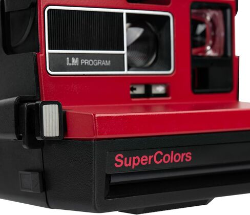 Polaroid Supercolor Red Instant Film Camera – Vintage Polaroid 600 Camera – Bright Red Design – Uses Polaroid 600 Film – Refurbished & Tested (Renewed) in Saudi Arabia