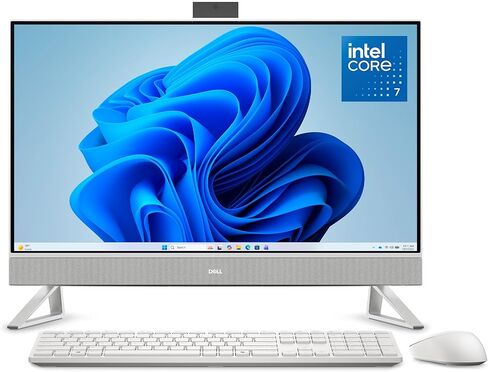 Dell 27 All-in-One Desktop EC27250-27-inch FHD Touchscreen Display, Intel Core 7-150U Processor, 32GB DDR5 RAM, 1TB SSD, Intel Graphics, Windows 11 Home, Onsite Service - White in Saudi Arabia