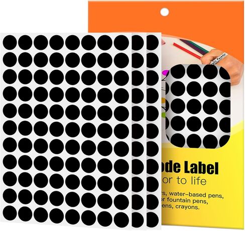 White Dot Stickers 3/4 Inch,Round 1320 Pcs Color-Coding Labels,Sticky Circle Dots for Office,Classroom,Library Organization in Saudi Arabia