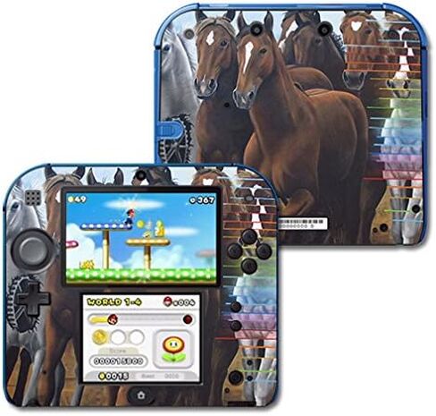 غلاف MightySkins متوافق مع Nintendo 2DS - Horse Stampede | غطاء ملتف واقٍ ومتين وفريد ​​من نوعه من الفينيل | سهل التطبيق والإزالة وتغيير الأنماط | صنع في الولايات المتحدة الأمريكية in Saudi Arabia