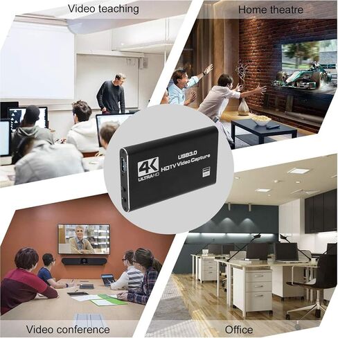 Fabater Video Capture Card, 4K HDMI USB 3.0 Capture Card for Streaming & Gaming, 1080P 60FPS HD, 5 Ports and Loop Out, Compatible with Wins 7 8 10, OS X, Linux, Android in Saudi Arabia