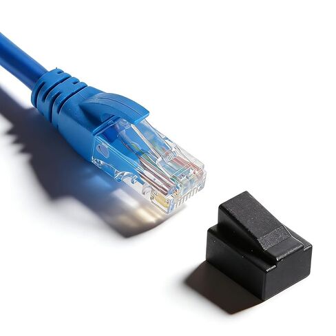 50 Pack RJ45 Connectors Dust Cover Protector, Ethernet Cable Plug Protective Case Cap, RJ45 Dust Cover, Ethernet Port Covers for Patch Panel, Network Switches, Routers, Server Racks, Computers in Saudi Arabia