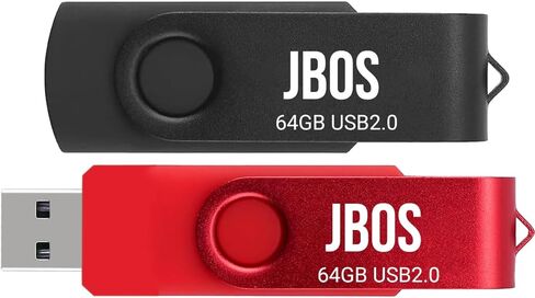 JBOS 32 جيجابايت محرك فلاش USB 2 حزمة USB 2.0 محرك الإبهام سوبر عالية السرعة USB عصا 32 جيجابايت USB ذاكرة عصا محرك أقراص USB لتخزين التاريخ ومشاركته (2 قطعة، أسود أزرق) in Kuwait