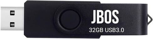 JBOS 32 جيجابايت محرك فلاش USB 2 حزمة USB 2.0 محرك الإبهام سوبر عالية السرعة USB عصا 32 جيجابايت USB ذاكرة عصا محرك أقراص USB لتخزين التاريخ ومشاركته (2 قطعة، أسود أزرق) in Kuwait