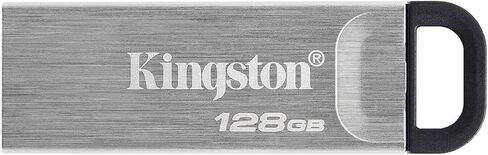 محرك فلاش Kingston 128GB DataTraveler Kyson 200MBPS قراءة 60MBPS سرعة كتابة (10 عبوات) حزمة مع محول USB-C (عنصران) in Saudi Arabia