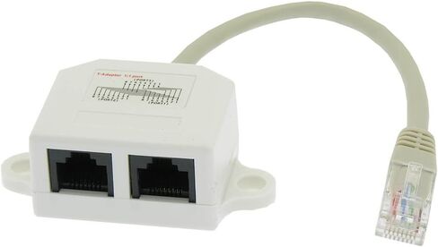 10/100 BaseT 1P/2J Type 7 Wiring Splitter, Pigtail Type, 2 Pack in Saudi Arabia