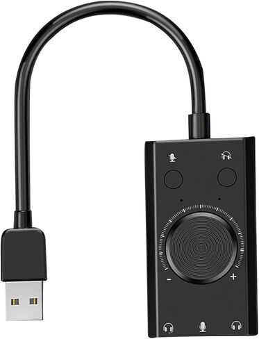 بطاقة صوت USB خارجية عالمية لمكبر الصوت وميكروفون التوصيل والتشغيل in Kuwait