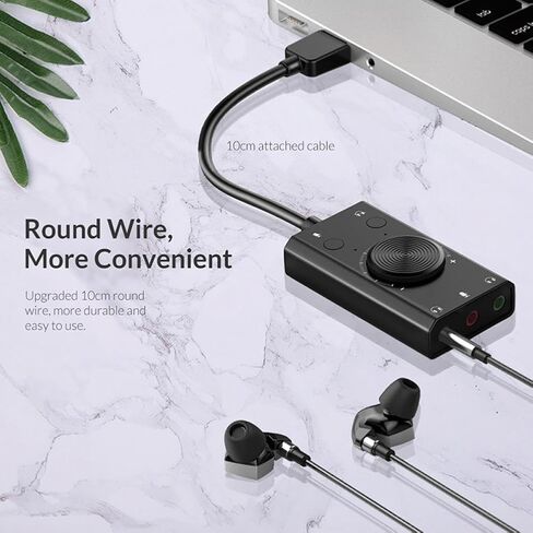 بطاقة صوت USB خارجية عالمية لمكبر الصوت وميكروفون التوصيل والتشغيل in Kuwait
