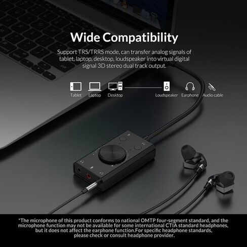 بطاقة صوت USB خارجية عالمية لمكبر الصوت وميكروفون التوصيل والتشغيل in Kuwait