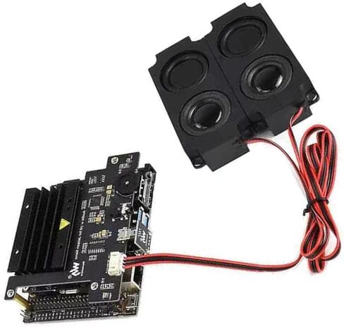 بطاقة صوت + مكبر صوت 8 أوم 5 وات + محول USB + براغي لملحقات مطور NVIDIA Jetson Nano in Saudi Arabia