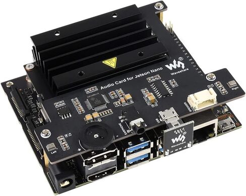 بطاقة صوت + مكبر صوت 8 أوم 5 وات + محول USB + براغي لملحقات مطور NVIDIA Jetson Nano in Saudi Arabia