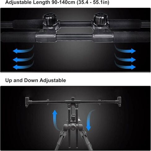 Karlak Adjustable Retractable Carp Fishing Rod Pod Stand Holder Foldable Fishing Pole Pod Stand with Carry Case in Saudi Arabia