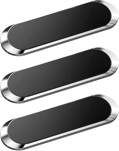 SALEX Flat Magnetic Phone Mounts 4 Pack. Black Cell Phone Holder for Car Dashboard, Wall, Truck. Universal Stick on iPad Wall Magnet Mount Kit for Tablets, Smartphones. Magnetic Phone Mount for iPhone in Saudi Arabia