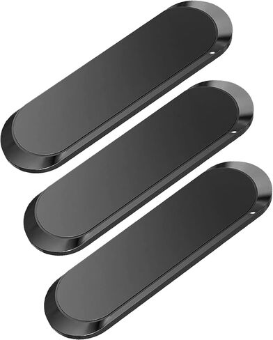 SALEX Flat Magnetic Phone Mounts 4 Pack. Black Cell Phone Holder for Car Dashboard, Wall, Truck. Universal Stick on iPad Wall Magnet Mount Kit for Tablets, Smartphones. Magnetic Phone Mount for iPhone in Saudi Arabia