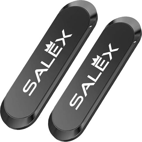 SALEX Flat Magnetic Phone Mounts 4 Pack. Black Cell Phone Holder for Car Dashboard, Wall, Truck. Universal Stick on iPad Wall Magnet Mount Kit for Tablets, Smartphones. Magnetic Phone Mount for iPhone in Saudi Arabia