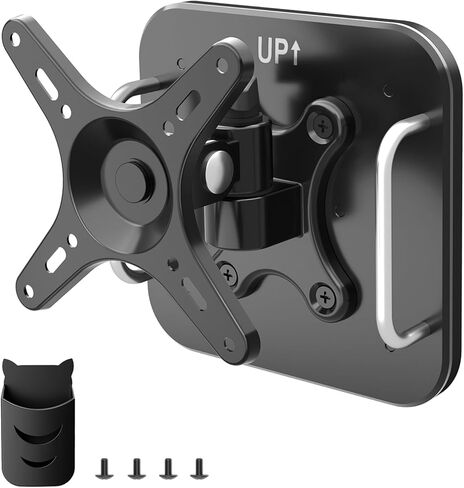 Adjustable Magnetic Monitor VESA Mount for 13" to 34" Portable Monitor Pegboard Mount for Metal Surface with Handle Hold Up to 22LBS 75x75 or 100x100 VESA Monitor Mounting Bracket with Pen Holder in Saudi Arabia