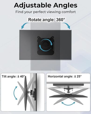 Adjustable Magnetic Monitor VESA Mount for 13" to 34" Portable Monitor Pegboard Mount for Metal Surface with Handle Hold Up to 22LBS 75x75 or 100x100 VESA Monitor Mounting Bracket with Pen Holder in Saudi Arabia
